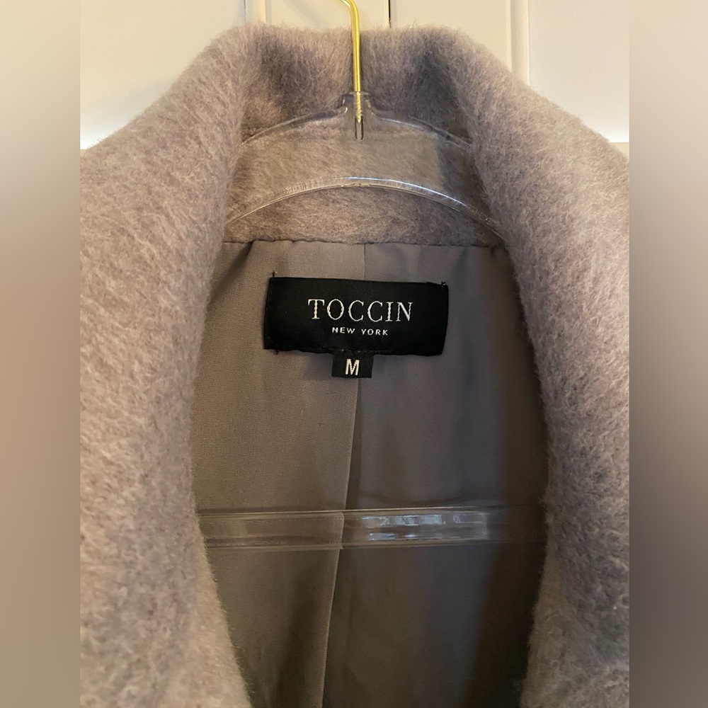Toccin New York Moto Cropped Cashmere feel Jacket Size Med Excellent Condition - Picture 2 of 8